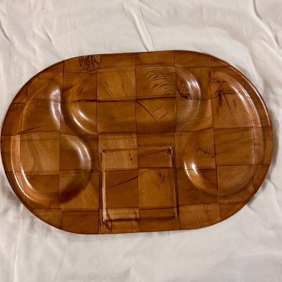 Vtg Spice Of Life Cheese Board Appetizer Tray Divided Charcuterie Spreaders - Picture 2 of 2